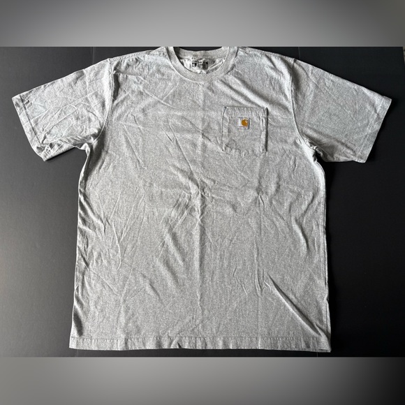 Carhartt Heather Gray Loose Fit Pocket T-Shirt XL Tall - Picture 1 of 6